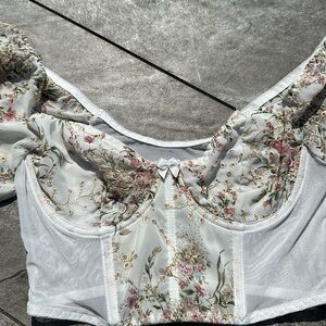 Floral bustier